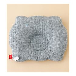 Babyhug Star Shaped Head Shaping Baby Pillow - Grey| Prevents Flat Head Syndrome| Soft & Breathable| Neck & Shoulder Support Pillow| Lightweight & Travel Friendly| 0-6 Months| New Born Gifting Option