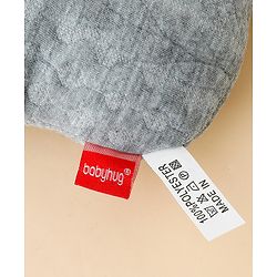 Babyhug Star Shaped Head Shaping Baby Pillow - Grey| Prevents Flat Head Syndrome| Soft & Breathable| Neck & Shoulder Support Pillow| Lightweight & Travel Friendly| 0-6 Months| New Born Gifting Option