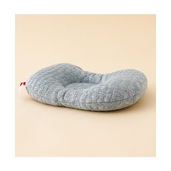 Babyhug Head Shaping Baby Pillow - Grey| Prevents Flat Head Syndrome| Soft & Breathable| Neck & Shoulder Support Pillow| Lightweight & Travel Friendly| 0-6 Months| New Born Gifting Option