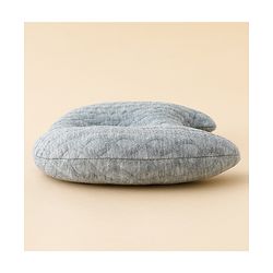 Babyhug Head Shaping Baby Pillow - Grey| Prevents Flat Head Syndrome| Soft & Breathable| Neck & Shoulder Support Pillow| Lightweight & Travel Friendly| 0-6 Months| New Born Gifting Option