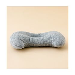 Babyhug Head Shaping Baby Pillow - Grey| Prevents Flat Head Syndrome| Soft & Breathable| Neck & Shoulder Support Pillow| Lightweight & Travel Friendly| 0-6 Months| New Born Gifting Option