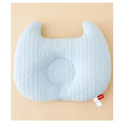 Babyhug Head Shaping Baby Pillow Prevents Flat Head Syndrome Soft & Breathable Neck & Shoulder Support Pillow Lightweight & Travel Friendly 0-6 Months New Born Gifting Option - Blue
