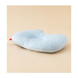Babyhug Head Shaping Baby Pillow Prevents Flat Head Syndrome Soft & Breathable Neck & Shoulder Support Pillow Lightweight & Travel Friendly 0-6 Months New Born Gifting Option - Blue