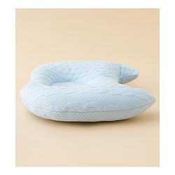 Babyhug Head Shaping Baby Pillow Prevents Flat Head Syndrome Soft & Breathable Neck & Shoulder Support Pillow Lightweight & Travel Friendly 0-6 Months New Born Gifting Option - Blue