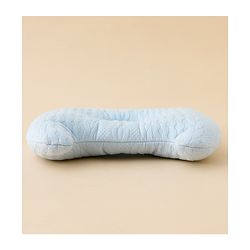 Babyhug Head Shaping Baby Pillow Prevents Flat Head Syndrome Soft & Breathable Neck & Shoulder Support Pillow Lightweight & Travel Friendly 0-6 Months New Born Gifting Option - Blue