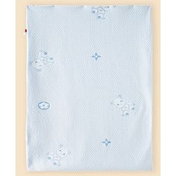 Babyhug Soft & Lightweight All-Season Baby Blanket Gentle & Breathable Durable & Machine Washable Ideal for 012 Months New Born Gifting Option Travel Friendly 100cm X 75cm   Blue