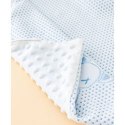 Babyhug Soft & Lightweight All-Season Baby Blanket Gentle & Breathable Durable & Machine Washable Ideal for 012 Months New Born Gifting Option Travel Friendly 100cm X 75cm   Blue