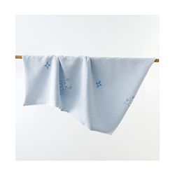 Babyhug Soft & Lightweight All-Season Baby Blanket Gentle & Breathable Durable & Machine Washable Ideal for 012 Months New Born Gifting Option Travel Friendly 100cm X 75cm   Blue