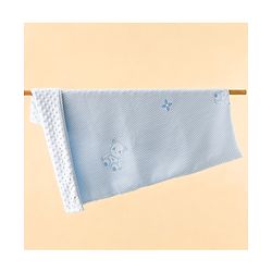 Babyhug Soft & Lightweight All-Season Baby Blanket Gentle & Breathable Durable & Machine Washable Ideal for 012 Months New Born Gifting Option Travel Friendly 100cm X 75cm   Blue