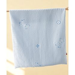Babyhug Soft & Lightweight All-Season Baby Blanket Gentle & Breathable Durable & Machine Washable Ideal for 012 Months New Born Gifting Option Travel Friendly 100cm X 75cm   Blue