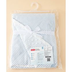 Babyhug Soft & Lightweight All-Season Baby Blanket Gentle & Breathable Durable & Machine Washable Ideal for 012 Months New Born Gifting Option Travel Friendly 100cm X 75cm   Blue