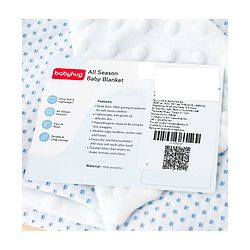 Babyhug Soft & Lightweight All-Season Baby Blanket Gentle & Breathable Durable & Machine Washable Ideal for 012 Months New Born Gifting Option Travel Friendly 100cm X 75cm   Blue
