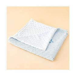 Babyhug Soft & Lightweight All-Season Baby Blanket Gentle & Breathable Durable & Machine Washable Ideal for 012 Months New Born Gifting Option Travel Friendly 100cm X 75cm   Blue