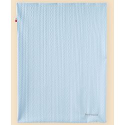 Babyhug Soft & Lightweight All-Season Baby Blanket Gentle & Breathable Durable & Machine Washable Ideal for 012 Months New Born Gifting Option Travel Friendly 100cm X 75cm -Blue
