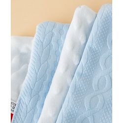 Babyhug Soft & Lightweight All-Season Baby Blanket Gentle & Breathable Durable & Machine Washable Ideal for 012 Months New Born Gifting Option Travel Friendly 100cm X 75cm -Blue