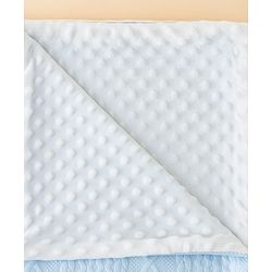 Babyhug Soft & Lightweight All-Season Baby Blanket Gentle & Breathable Durable & Machine Washable Ideal for 012 Months New Born Gifting Option Travel Friendly 100cm X 75cm -Blue