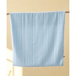 Babyhug Soft & Lightweight All-Season Baby Blanket Gentle & Breathable Durable & Machine Washable Ideal for 012 Months New Born Gifting Option Travel Friendly 100cm X 75cm -Blue
