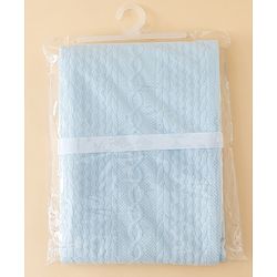 Babyhug Soft & Lightweight All-Season Baby Blanket Gentle & Breathable Durable & Machine Washable Ideal for 012 Months New Born Gifting Option Travel Friendly 100cm X 75cm -Blue