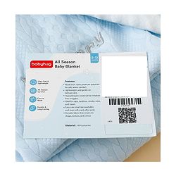 Babyhug Soft & Lightweight All-Season Baby Blanket Gentle & Breathable Durable & Machine Washable Ideal for 012 Months New Born Gifting Option Travel Friendly 100cm X 75cm -Blue