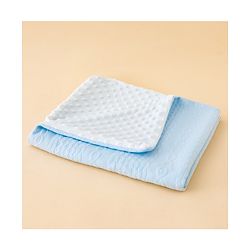 Babyhug Soft & Lightweight All-Season Baby Blanket Gentle & Breathable Durable & Machine Washable Ideal for 012 Months New Born Gifting Option Travel Friendly 100cm X 75cm -Blue