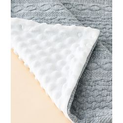 Babyhug Soft & Lightweight All-Season Baby Blanket Gentle & Breathable Durable & Machine Washable Ideal for 012 Months New Born Gifting Option Travel Friendly 100cm X 75cm  Grey