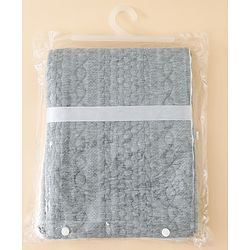 Babyhug Soft & Lightweight All-Season Baby Blanket Gentle & Breathable Durable & Machine Washable Ideal for 012 Months New Born Gifting Option Travel Friendly 100cm X 75cm  Grey