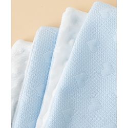 Babyhug All-Season Heart Embossed Baby Blanket Soft & Lightweight Gentle & Breathable Durable & Machine Washable Ideal for 012 Months New Born Gifting Option Travel Friendly 100cm X 75cm  Blue