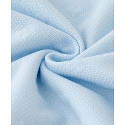 Babyhug All-Season Heart Embossed Baby Blanket Soft & Lightweight Gentle & Breathable Durable & Machine Washable Ideal for 012 Months New Born Gifting Option Travel Friendly 100cm X 75cm  Blue