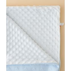 Babyhug All-Season Heart Embossed Baby Blanket Soft & Lightweight Gentle & Breathable Durable & Machine Washable Ideal for 012 Months New Born Gifting Option Travel Friendly 100cm X 75cm  Blue