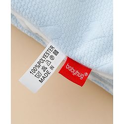 Babyhug All-Season Heart Embossed Baby Blanket Soft & Lightweight Gentle & Breathable Durable & Machine Washable Ideal for 012 Months New Born Gifting Option Travel Friendly 100cm X 75cm  Blue