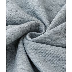 Babyhug All-Season Heart Embossed Baby Blanket - Grey| Soft & Lightweight| Gentle & Breathable| Durable & Machine Washable| Ideal for 012 Months| New Born Gifting Option| Travel Friendly|100cm X 75cm