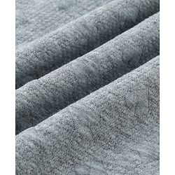 Babyhug All-Season Heart Embossed Baby Blanket - Grey| Soft & Lightweight| Gentle & Breathable| Durable & Machine Washable| Ideal for 012 Months| New Born Gifting Option| Travel Friendly|100cm X 75cm