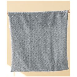 Babyhug All-Season Heart Embossed Baby Blanket - Grey| Soft & Lightweight| Gentle & Breathable| Durable & Machine Washable| Ideal for 012 Months| New Born Gifting Option| Travel Friendly|100cm X 75cm