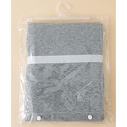 Babyhug All-Season Heart Embossed Baby Blanket - Grey| Soft & Lightweight| Gentle & Breathable| Durable & Machine Washable| Ideal for 012 Months| New Born Gifting Option| Travel Friendly|100cm X 75cm