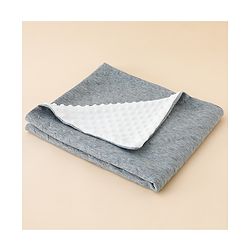 Babyhug All-Season Heart Embossed Baby Blanket - Grey| Soft & Lightweight| Gentle & Breathable| Durable & Machine Washable| Ideal for 012 Months| New Born Gifting Option| Travel Friendly|100cm X 75cm