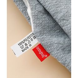 Babyhug All-Season Heart Embossed Baby Blanket - Grey| Soft & Lightweight| Gentle & Breathable| Durable & Machine Washable| Ideal for 012 Months| New Born Gifting Option| Travel Friendly|100cm X 75cm