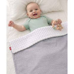 Babyhug Soft & Lightweight All-Season Baby Blanket Gentle & Breathable Durable & Machine Washable Ideal for 012 Months New Born Gifting Option Travel Friendly 100cm X 75cm   Grey