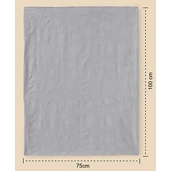 Babyhug Soft & Lightweight All-Season Baby Blanket Gentle & Breathable Durable & Machine Washable Ideal for 012 Months New Born Gifting Option Travel Friendly 100cm X 75cm   Grey