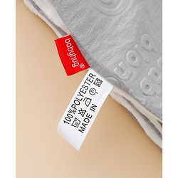 Babyhug Soft & Lightweight All-Season Baby Blanket Gentle & Breathable Durable & Machine Washable Ideal for 012 Months New Born Gifting Option Travel Friendly 100cm X 75cm   Grey