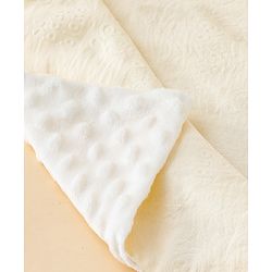 Babyhug All-Season Teddy Embossed Baby Blanket  Soft & Lightweight Gentle & Breathable Durable & Machine Washable| Ideal for 012 Months New Born Gifting Option Travel Friendly 100cm X 75cm  Beige