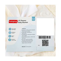 Babyhug All-Season Teddy Embossed Baby Blanket  Soft & Lightweight Gentle & Breathable Durable & Machine Washable| Ideal for 012 Months New Born Gifting Option Travel Friendly 100cm X 75cm  Beige