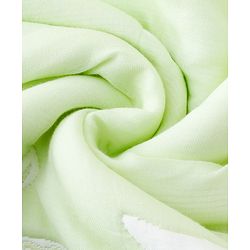 Babyhug 100% Pure Cotton Jacquard Gauze Baby Blanket Happy Bear Print 10 Layer Quilting Ultra Soft Breathable & Absorbent 0-24 Months New Born Essential -Green