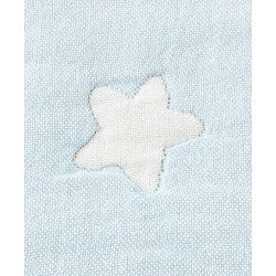 Babyhug 100% Pure Bamboo Baby Blanket Cute Bear Print 6 Layer Quilting Ultra Soft & Light Weight (520g)| Breathable & Absorbent 0-24 Months New Born Essential  - Blue