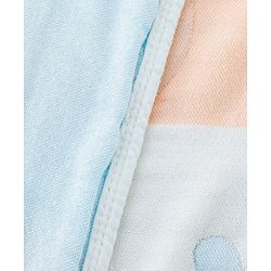Babyhug 100% Pure Bamboo Baby Blanket Cute baby Elephant Print 6 Layer Quilting| Ultra Soft & Light Weight (520g) Breathable & Absorbent 0-24 Months New Born Essential - Blue