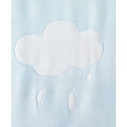 Babyhug 100% Pure Bamboo Baby Blanket Cute baby Elephant Print 6 Layer Quilting| Ultra Soft & Light Weight (520g) Breathable & Absorbent 0-24 Months New Born Essential - Blue