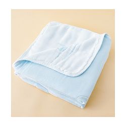 Babyhug 100% Pure Bamboo Baby Blanket Cute baby Elephant Print 6 Layer Quilting| Ultra Soft & Light Weight (520g) Breathable & Absorbent 0-24 Months New Born Essential - Blue