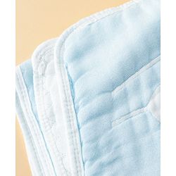Babyhug 100% Pure Bamboo Baby Blanket Cute baby Elephant Print 6 Layer Quilting| Ultra Soft & Light Weight (520g) Breathable & Absorbent 0-24 Months New Born Essential - Blue