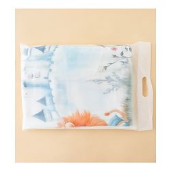 Babyhug 100% Pure Cotton Four Layer Baby Blanket  Lion Print Super Soft & Absorbent Lightweight Breathable Quilt (320g) Gentle on Baby Skin 024 Months| New Born Essential - White