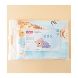 Babyhug 100% Pure Cotton Four Layer Baby Blanket  Giraffe Print Super Soft & Absorbent Lightweight Breathable Quilt (320g) Gentle on Baby Skin 024 Months -White
