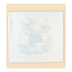 Babyhug 100% Pure Cotton Six Layer Baby Blanket Elephant Print  Super Soft & Absorbent Cotton Bamboo Blend Quilt Lightweight Breathable Gentle on Baby Skin 024 Months 520 g - White
